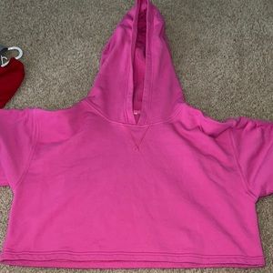 oversized cropped lulu lemon sweatshirt